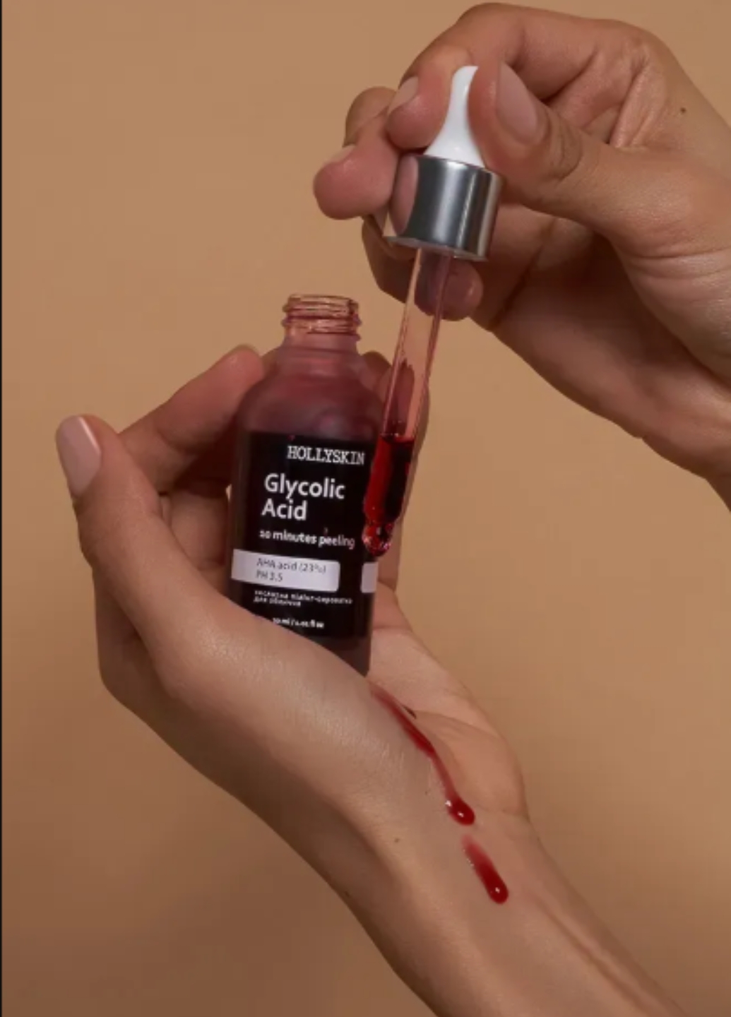 Кислотна сироватка-пілінг для обличчя Glycolic Acid 0243h