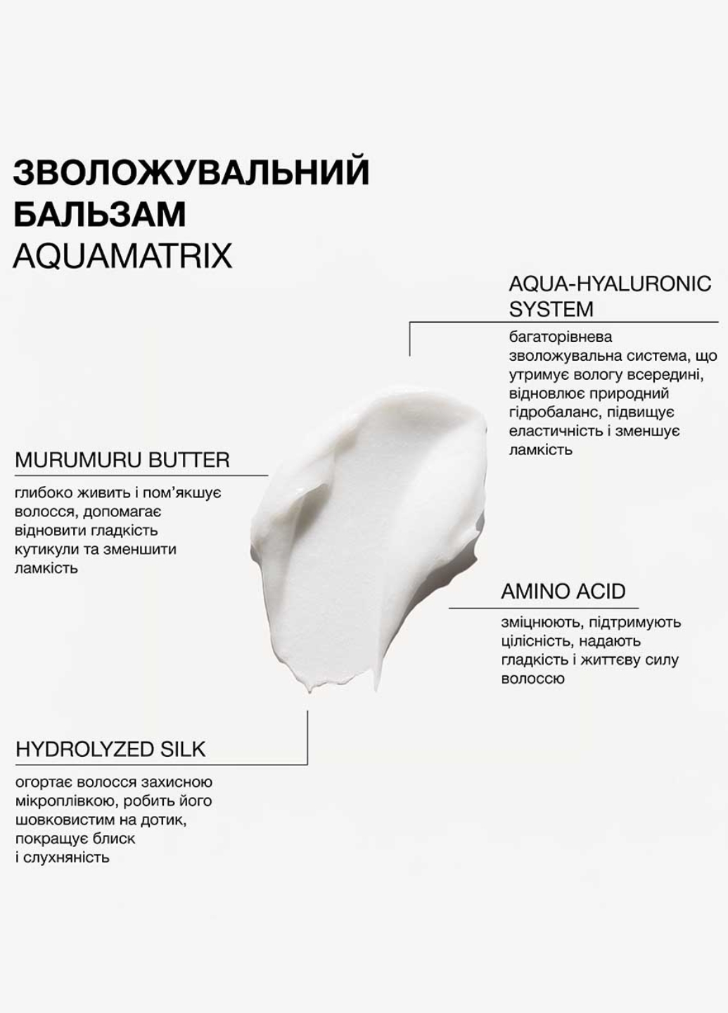 Зволожувальний бальзам для всіх типів волосся AQUAMATRIX 2322