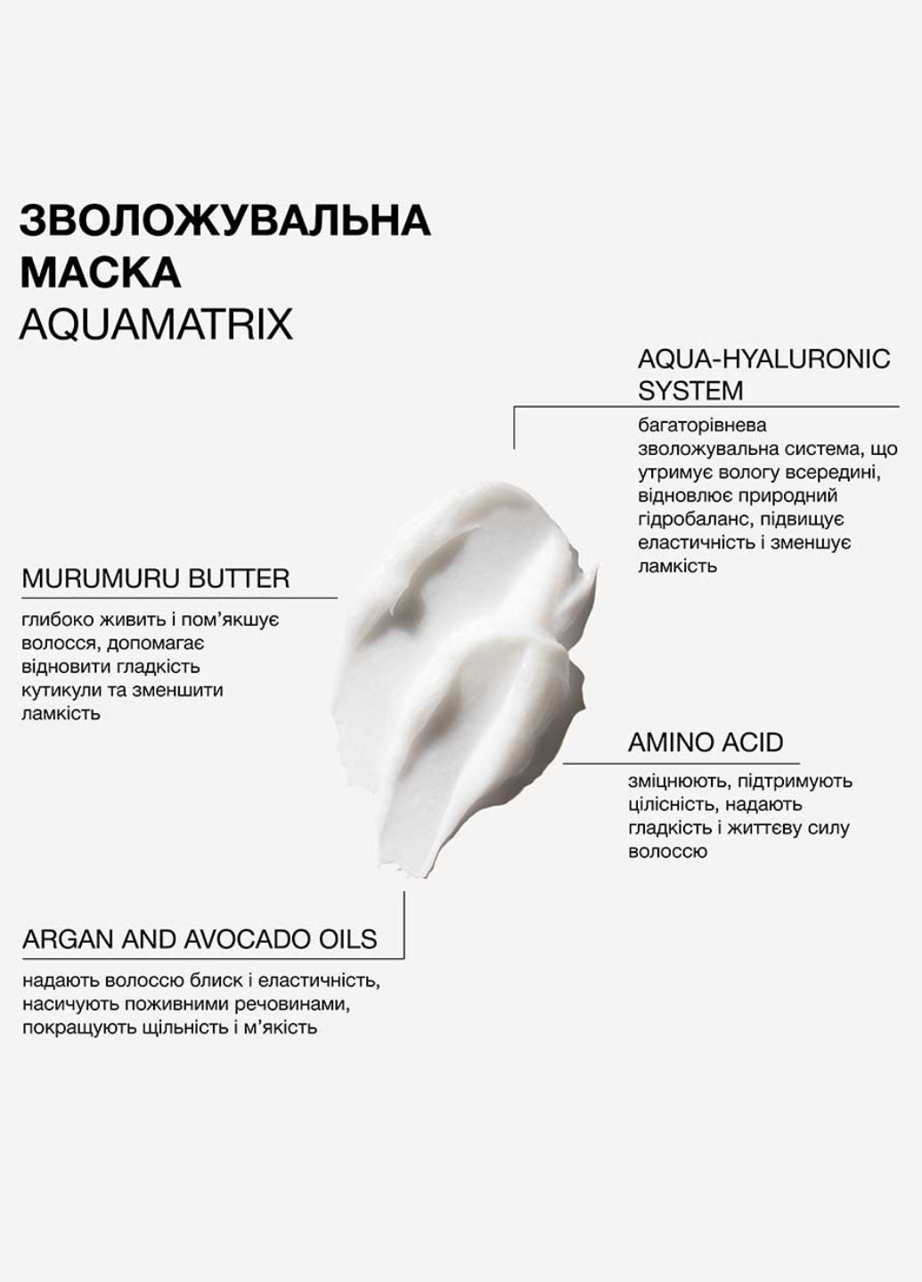 Зволожувальна маска для всіх типів волосся AQUAMATRIX 2323